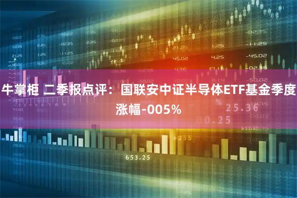 牛掌柜 二季报点评：国联安中证半导体ETF基金季度涨幅-005%